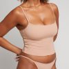 Thumbnail image #2 of Cloud Cotton String Bikini in Honey (Pack)