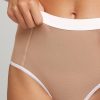 Thumbnail image #2 of Sieve High-Waist Brief in Buff + White
