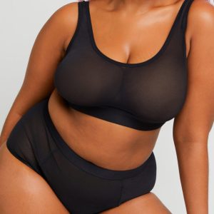 Sieve Bra Top in Black