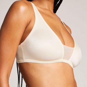 Glacé Plunge Bra in Cream