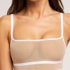 Thumbnail image #1 of Sieve Longline Bra in Buff + White