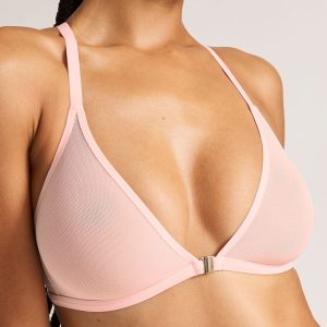 Sieve Racerback Bra in Shell