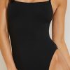 Thumbnail image #3 of Swim Straight Neck One-Piece in Black