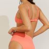 Thumbnail image #1 of Swim High Rise Bottom in Coral