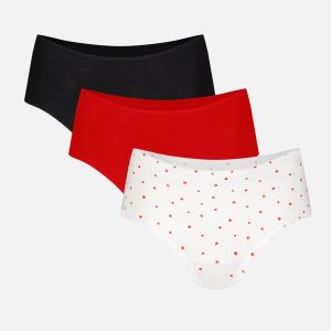 Cloud Cotton Boy Short in Black Cherry (Pack)