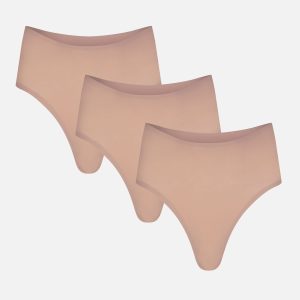 Base High Rise Brief in Buff (Pack)