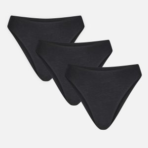 Cloud Cotton French Cut Brief in Black (Pack)