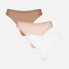 Thumbnail image #1 of Cloud Cotton Low Thong in Honey (Pack)