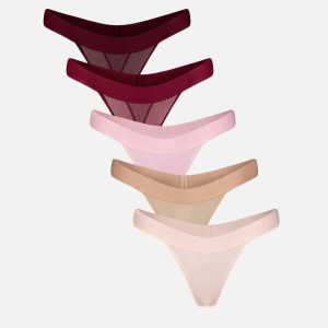 Sieve Thong in Dahlia (Pack)