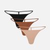 Thumbnail image #1 of Glacé String Thong in Praline (Pack)