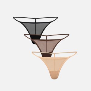 Sieve String Thong in Foundation (Pack)