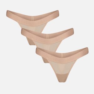 Sieve Thong in Buff (Pack)