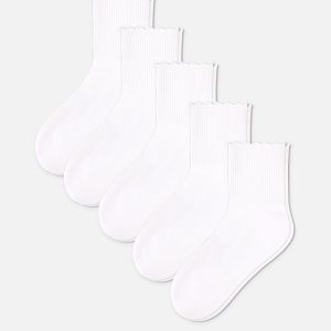Flutter Sock in White (Pack)
