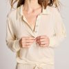Thumbnail image #1 of Fino Featherweight Cashmere Polo in Cream