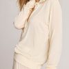 Thumbnail image #3 of Fino Featherweight Cashmere Polo in Cream