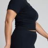 Thumbnail image #6 of Pointelle Baby Tee in Black