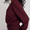 Thumbnail image #2 of Waffle Knit Deep V in Garnet