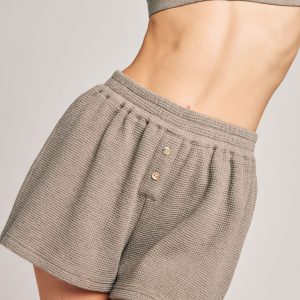 Waffle Knit Short in Mink