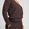 Thumbnail image #3 of Waffle Knit Deep V in Ganache