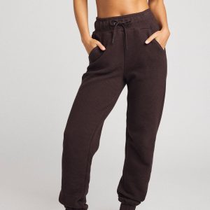 Waffle Knit Jogger in Ganache
