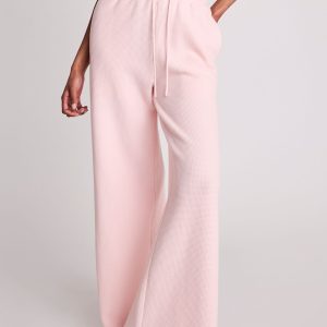 Waffle Knit Track Pant in Shell