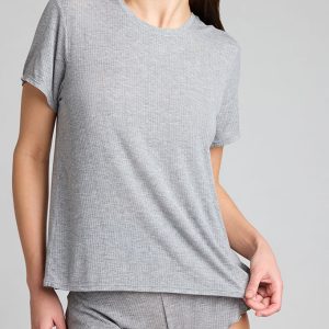 Whipped Boyfriend Tee in Heather Grey