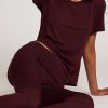 Thumbnail image #4 of Whipped Roll Down Pant in Garnet
