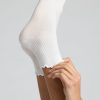 Thumbnail image #2 of Flutter Sock in White (Pack)