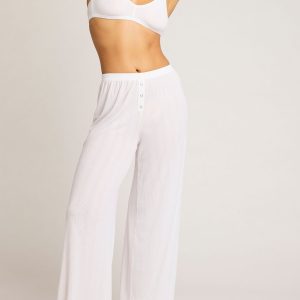 Whipped Track Pant in White