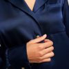 Thumbnail image #3 of Eclipse Washable Silk Shirt in Navy