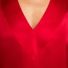 Thumbnail image #3 of Eclipse Washable Silk V-Top in Cerise