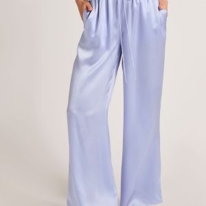 Eclipse Washable Silk Drawstring Pant in Muse