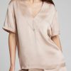 Thumbnail image #1 of Eclipse Washable Silk Deep V-Top in Fizz
