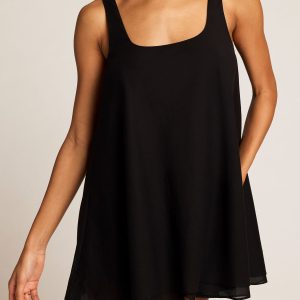 Island Swing Dress in Black