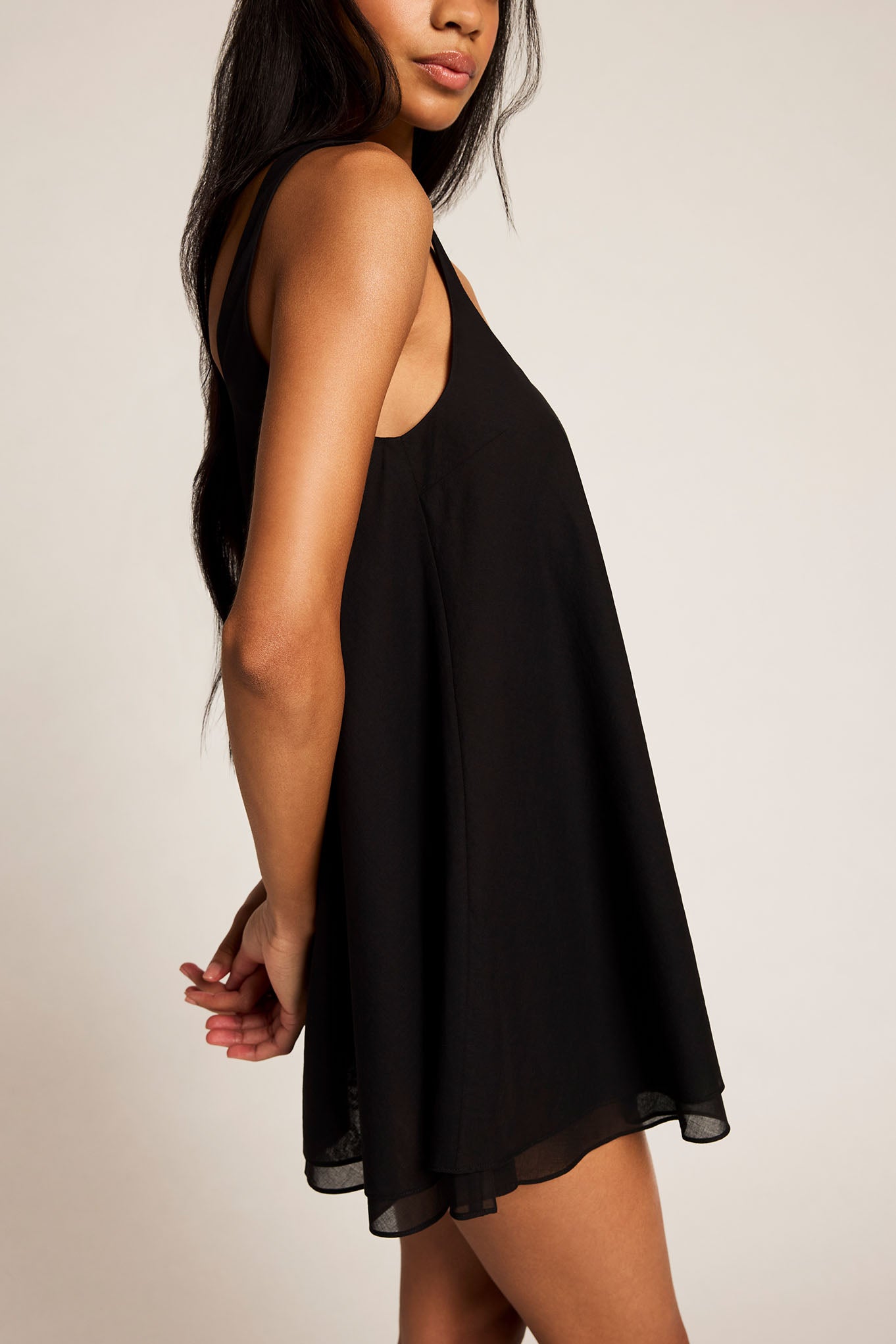 Island Dress in Black side
