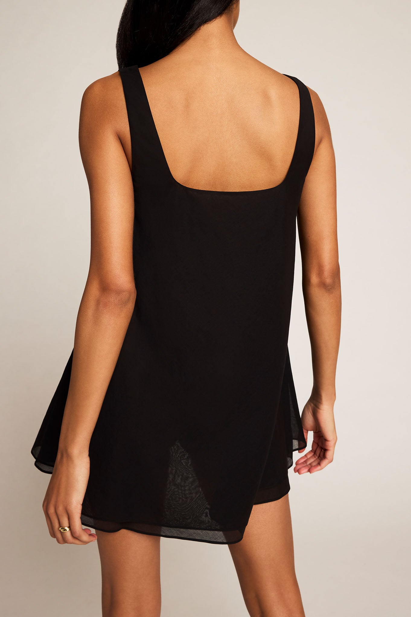 Island Dress in Black back