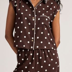 Supreme Short Sleeve Shirt in Espresso Dot