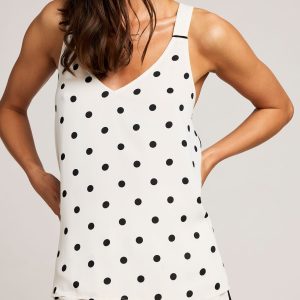 Supreme Tank in Black Dot